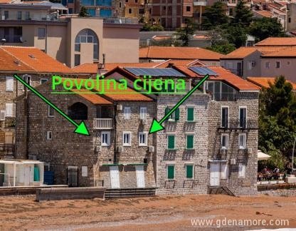 Appartement directement en bord de mer, logement privé à Petrovac, Mont&eacute;n&eacute;gro - za SITE